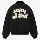 Fear of God X Saint Mxxxxxx Saint of God Varsity Jacket Black