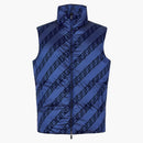 Fendi reverzibilní nylon gilet modrá