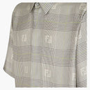Fendi by Marc Jacobs Prince of Whales Check Shirt Gray