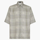Fendi by Marc Jacobs Prince of Whales Check Shirt Gray