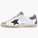 Golden Goose Super-star White Black Multi Glitter (women's)