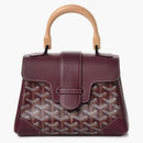 GOYARD SAIGON GOYARDINE MINI BURGUNDY