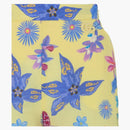 Gucci Floral Print Lace Shorts Bright Yellow