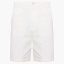 Gucci Logo Back Chino Shorts Milk
