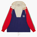 Gucci Logo Half Zip Jacket Blue Red White