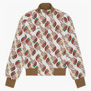 Gucci X The North Face Web Print Technical Jersey Jacket Brown/beige