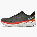 Hoka One One Clifton 8 Anthracite Castlerock Red
