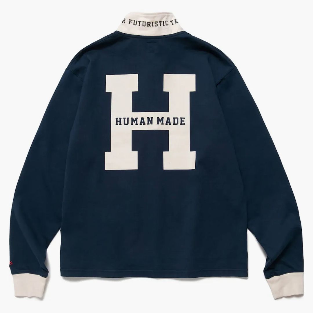 トップス human made rugbyT Human Made Rugby Shirt Navy - Kup w Hypenedz