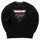 Jordan Flight Crewneck Graphic Hoodie Black