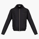 Kaws X Dior Nylon Zip Up Hooded Jacket Black