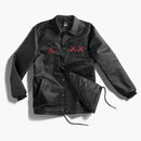 KAWS X Jordan Satin Coaches Chaqueta Negra