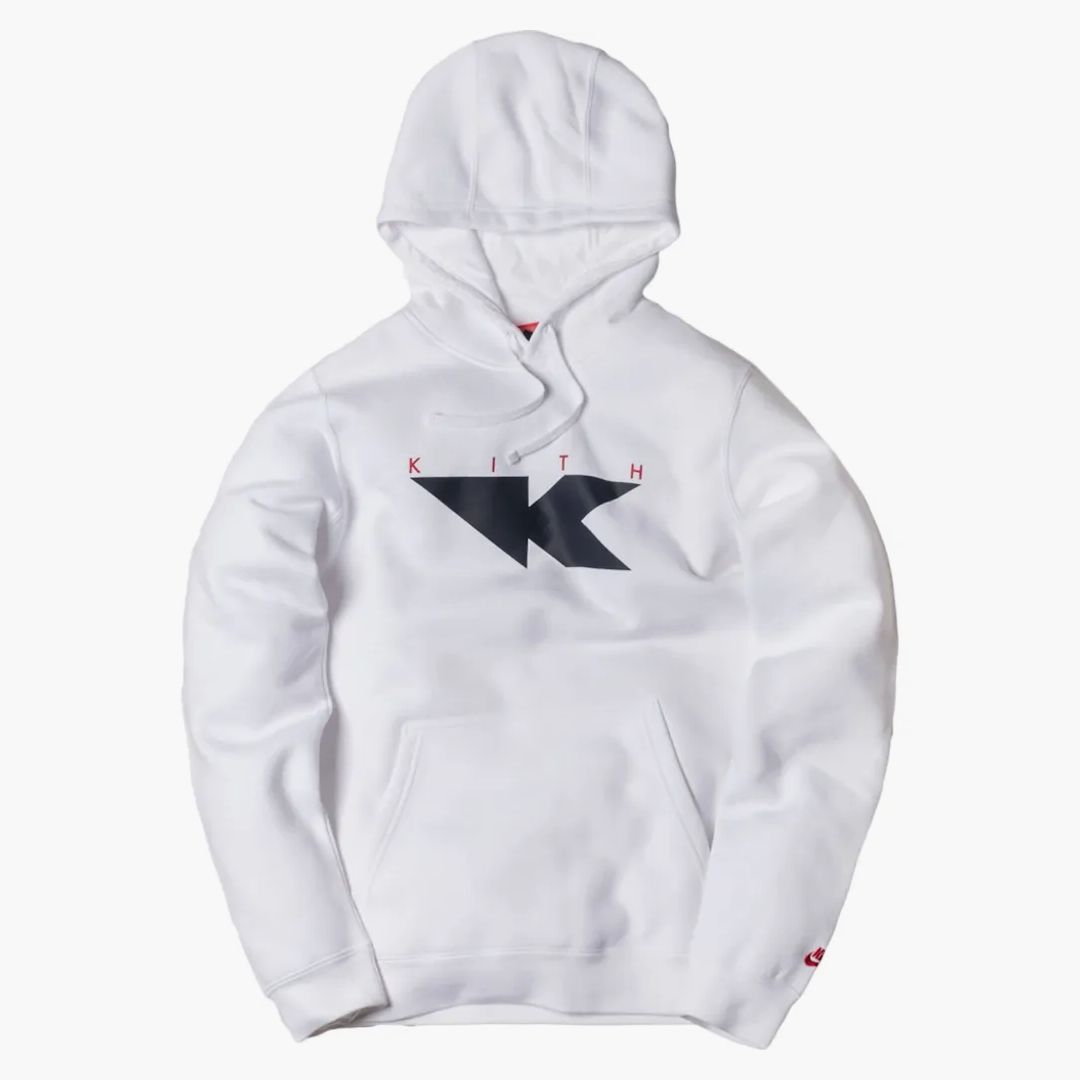 kith nike hoodie white