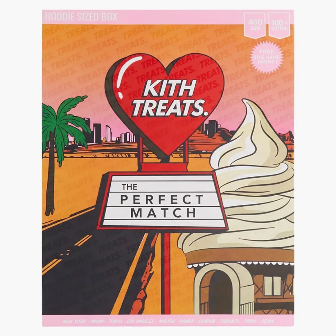 関税込【KITH NYC】Treats Strawberry Nelson Crewneck Kith Treats Strawberry Nelson Crewneck - Black