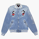 Kith x Disney denim chaqueta universitaria Indigo