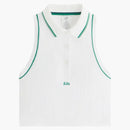 Kith X Wilson Women's Classic Cropped Polo White