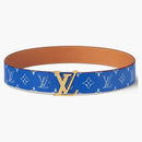 Louis Vuitton Lv Initiales 40mm Reversible Belt Blue