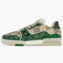 Louis Vuitton Lv Trainer Damier White Green