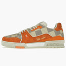 Louis Vuitton Lv Trainer Damier White Orange