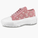 Louis Vuitton Squad Low Monogram Denim Rose Clair Pink White (women's)