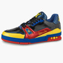 Louis Vuitton Trainer Black Marine Navy Blue Red Yellow