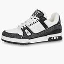 Louis Vuitton Trainer Black White Swarovski