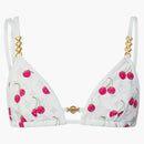 Louis Vuitton x Takashi Murakami Cherry Bikini Top White