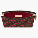 Louis Vuitton x Takashi Murakami Cereza de cerezo Pouch Monograma marrón