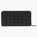 Mcm Zip Around Wallet Visetos Large Black