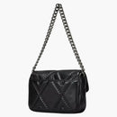 Marc Jacobs el cuero acolchado J Marc Shoulder Bag Negro