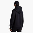 Moncler Curved Logo Plush Cotton Hoodie Night Blue