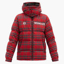 Moncler X Fragment Mayak Oversized Tartan-Flannel Quilted Down Jacket Red