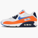 Nike Air Max 90 White Photo Blue Total Orange