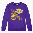 Nike Los Angeles Lakers City Edition Team Fleece Crewneck Purple