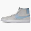 Nike Sb Blazer Mid Soft Grey Baby Blue