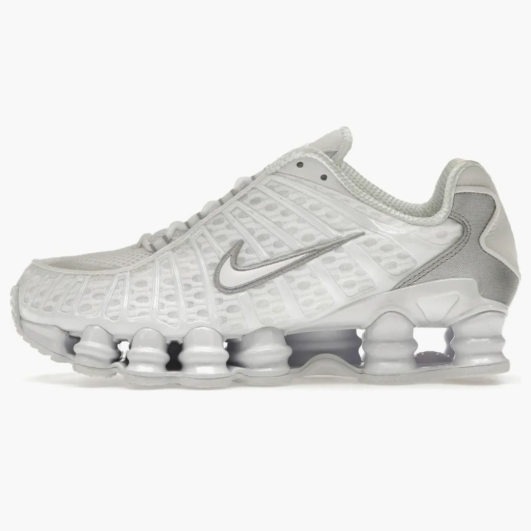 Nike Shox TL White Metallic Silver Max Orange (femenino) Comprar