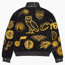Ovo NBA Jeff Hamilton Team Icons Wool Jacket Black