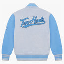 Ovo X NCAA North Carolina Tar Heels Fleece Varsity Jacket Heather Gray