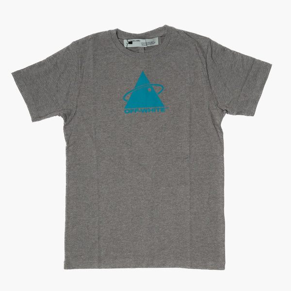 Off White Blue Pyramid T-Shirt Grey