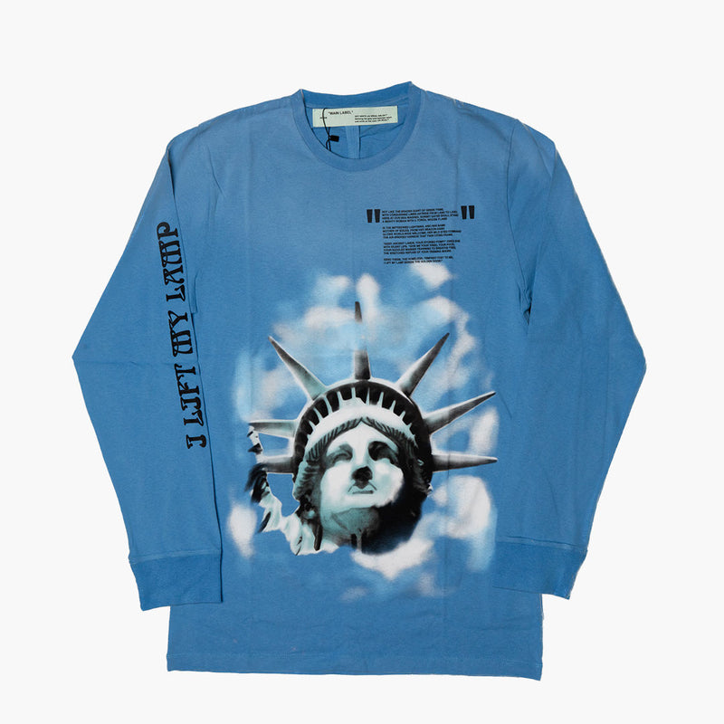 Off White Statue of Liberty Longsleeve Blue