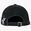 Palats kylig anka ut denim 6-panel svart