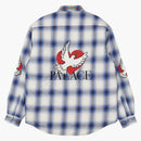 Camisa de paloma de palacio azul