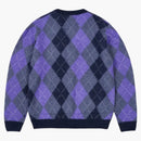 Palace Fred Perry Argyle Cardigan Peacoat