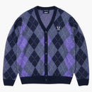 Palace Fred Perry Argyle Cardigan Peacoat