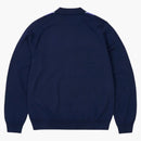 Palace Fred Perry Long Sleeve Knitted Shirt Peacoat