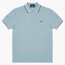 Palace Fred Perry Shirt Dusty Blue