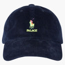 Palacio Ralph Lauren Corduroy Classic Polo Cap Aviator Navy