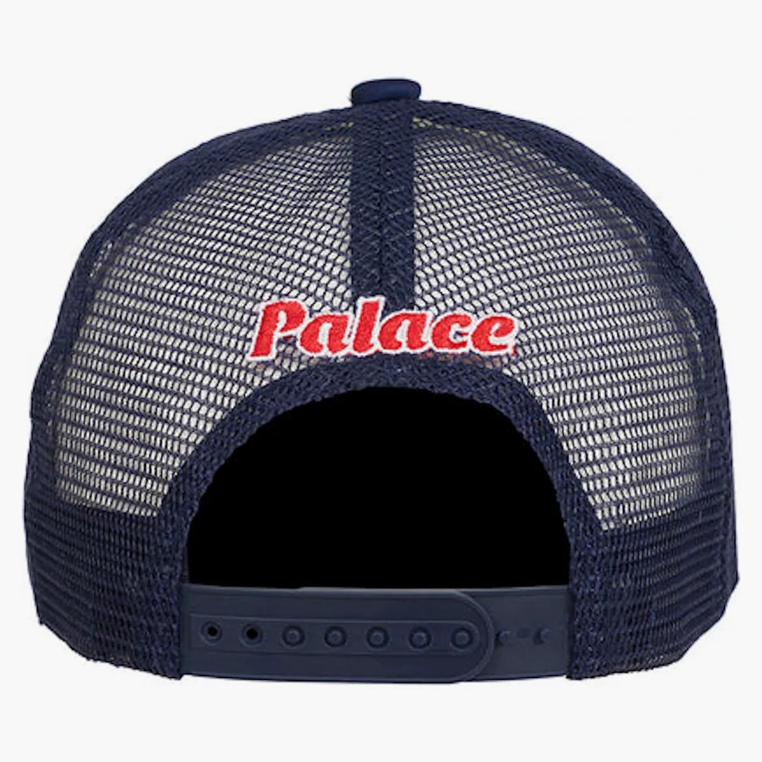 Palace Trucker has Navy - Buy at Hypeneedz