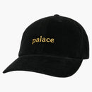 Palace Washed Cord 6-Panel Black