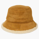 Palace X Ugg Shearling Bucket has Chestnut