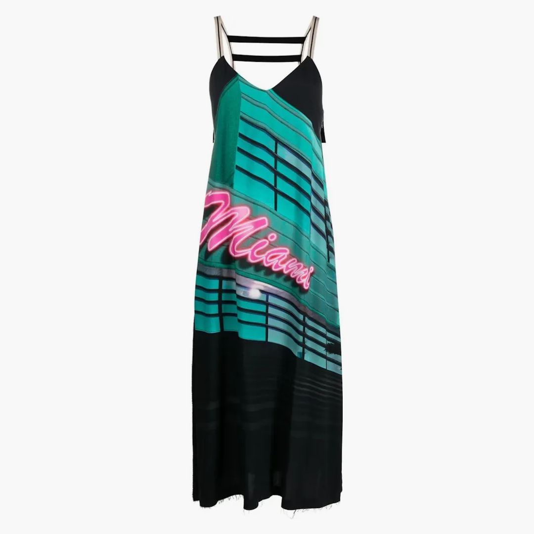 【関税＆送料込み】Palm Angels Striped Midi Dress Palm Angels Striped Midi Dress – BALTINI
